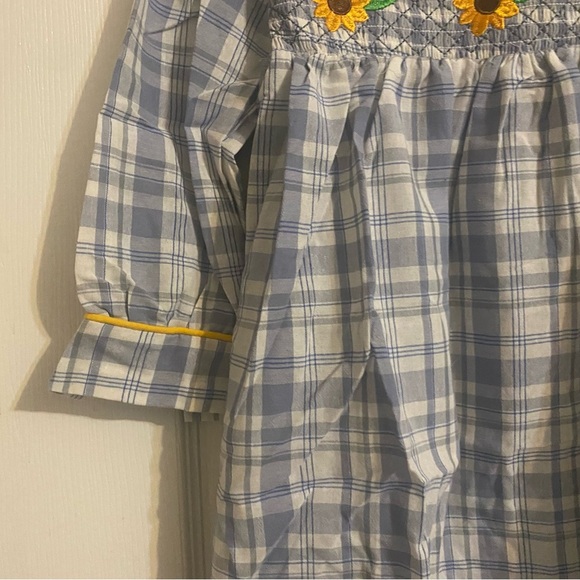 New Smocked Sunflower Dress - Picture 9 of 9